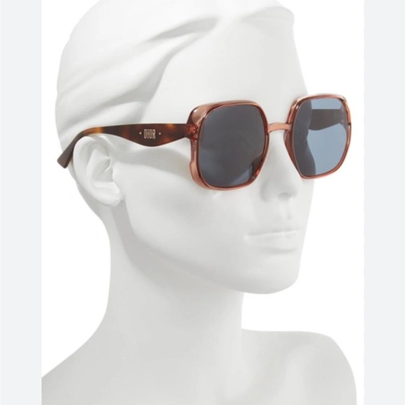 Dior "Nuance" sunglasses in Optyl acetate tortoiseshell oversized shades - Picture 8 of 9